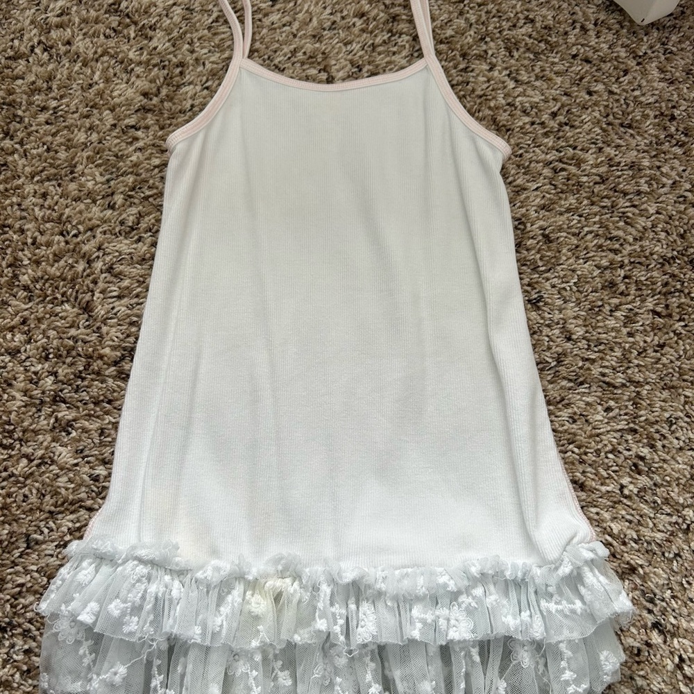 Matilda Jane White Camisole with Ruffle Hem